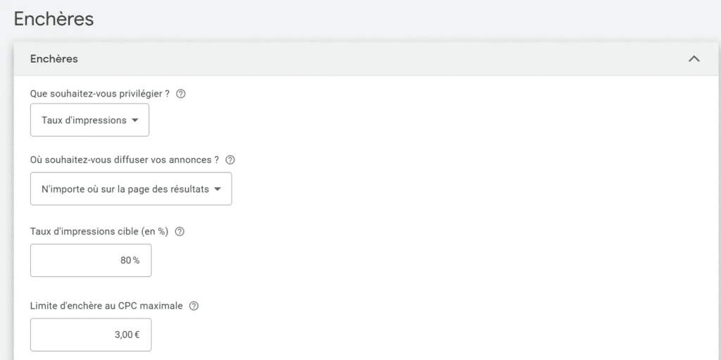 target impression rate