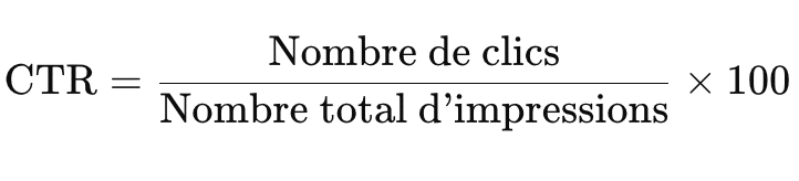 calcul méthode CTR